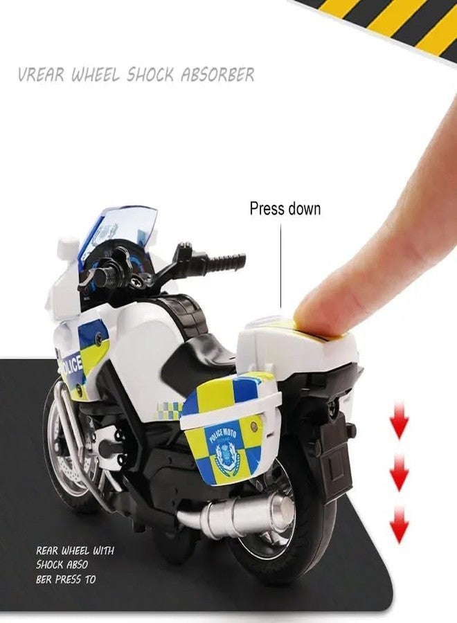 Funspark Pull Back Motorcycle Toys, Tiny Gift with Music Lighting, Latte Motorcycles Toy - Image 5